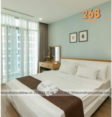 Bộ Phòng Ngủ Gỗ Thông Kết Hợp Gỗ Sồi