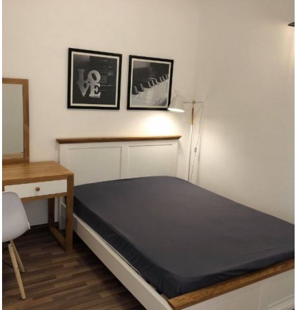 BÀN TRANG ĐIỂM GỖ SỒI MỸ 01