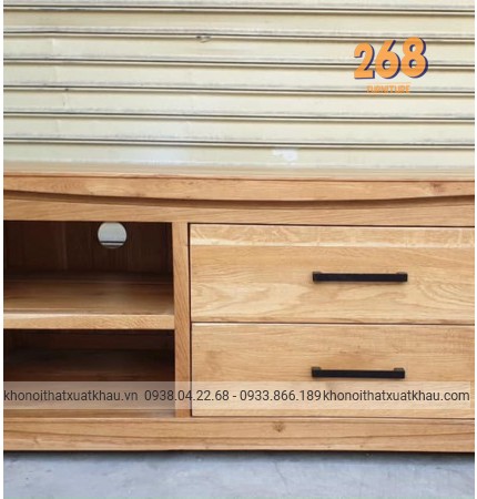 Kệ tivi sồi mỹ 100% xuất khẩu