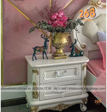 TỦ ĐẦU GIƯỜNG TRẮNG 09