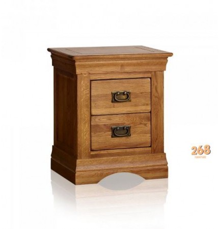 Tủ Đầu Giường Sồi 2 Hộc Kéo