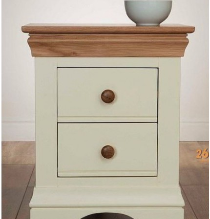 Tủ Đầu Giường Trắng Nóc Sồi