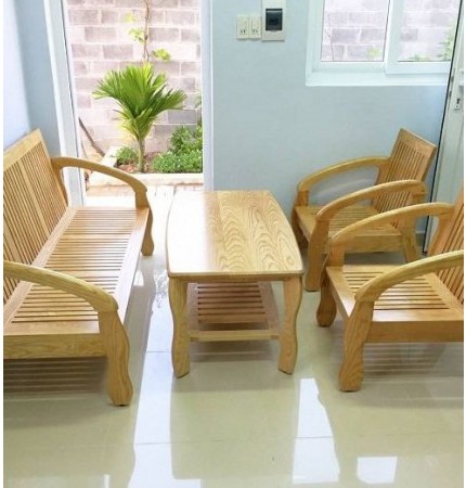 Bàn Ghế Phòng Khách Gỗ Tự Nhiên