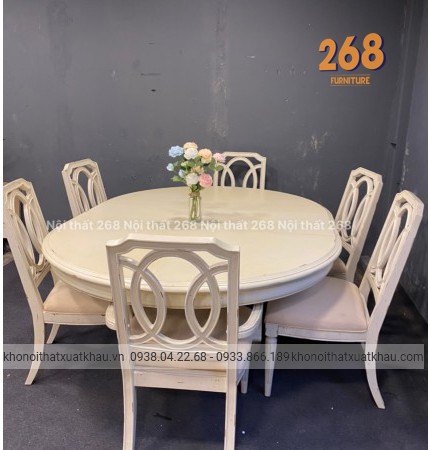 Bàn ăn cào xước cổ điển xuất khẩu