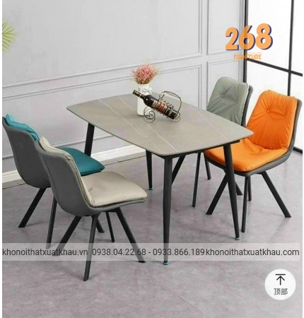Bàn ăn mặt đá ghế EYES