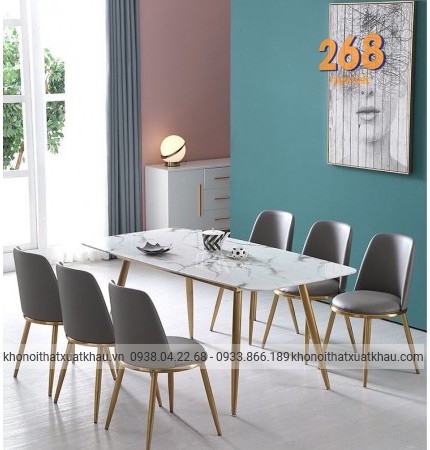 Bàn Ăn Mặt Đá Nhập Khẩu 008