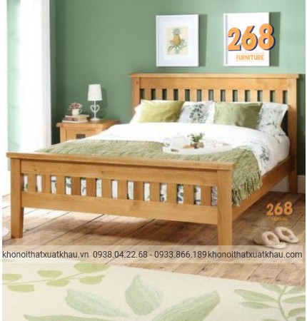 Giường Ngủ Gỗ Sồi - NO0001