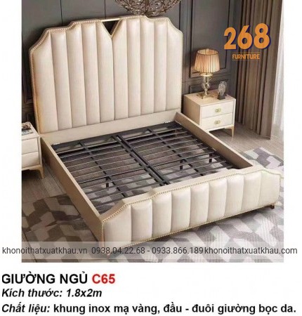 Giường Simili cao cấp nhập khẩu