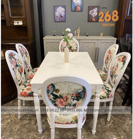 Bàn ăn cổ điển louis