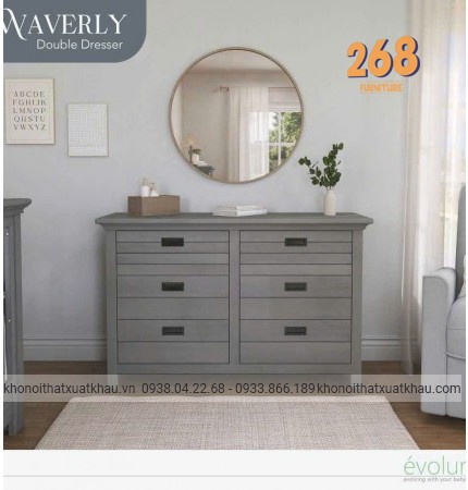 Tủ 6 Hộc Kéo Waverly