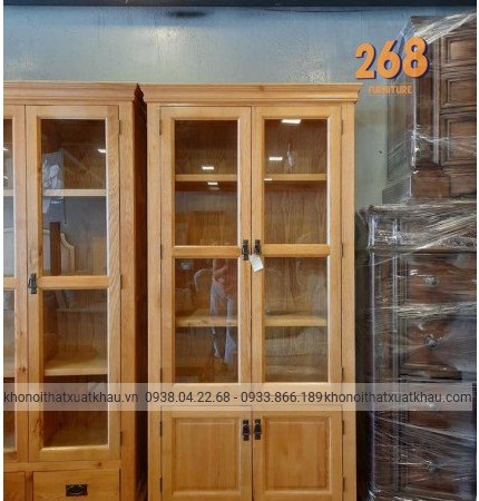 Tủ rượu / Tủ trưng bày sồi mỹ 02 268