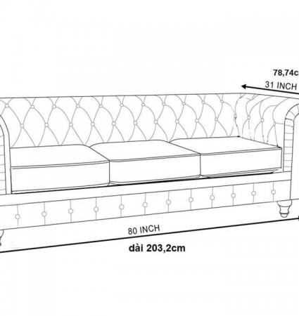 Sofa vải bố xuất khẩu 