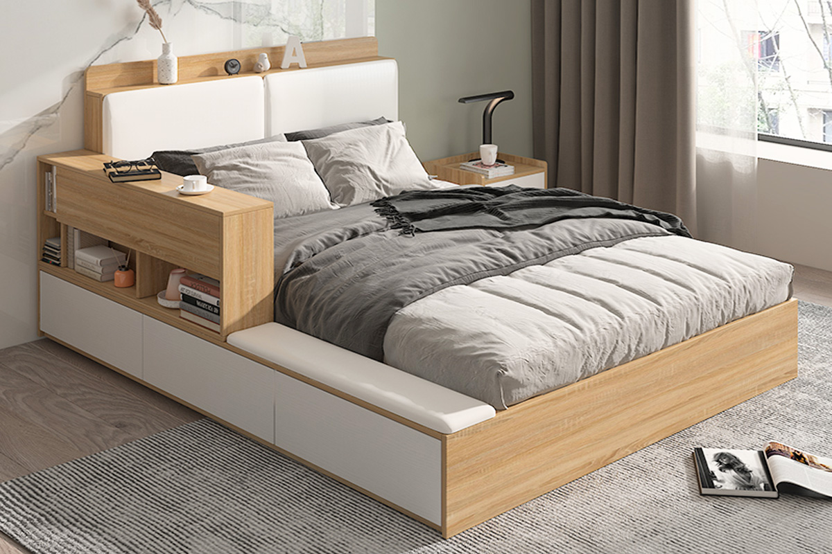 giường ngủ bằng gỗ mdf