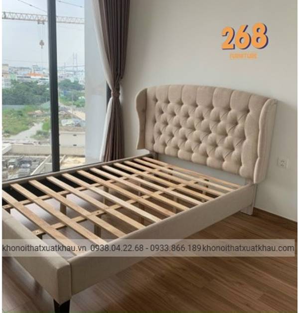 Giường ngủ gỗ sồi mỹ
