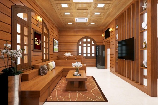 Gợi ý thiết kế nhà nội thất gỗ đẹp khiến ai cũng mê